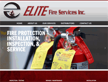 Tablet Screenshot of elitefireservices.com